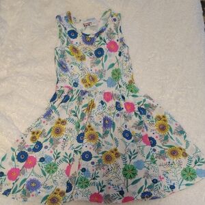 Dot Dot Smile Floral Kids Dress - Blue, Pink, Yellow